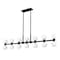 Z-Lite Artemis Linear Chandelier, 14-Light, 5 In.W x 60 In.L x 12.75 In.H, Matte Black/Matte Opal 494-14L-MB - alternate 6